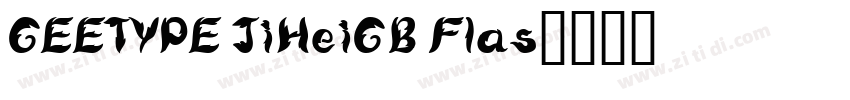 GEETYPE JiHeiGB Flas字体转换